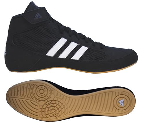 adidas HVC 2 Black/White Wrestling Shoes 10 adidas HVC 2 Black/White Wrestling Shoes 10