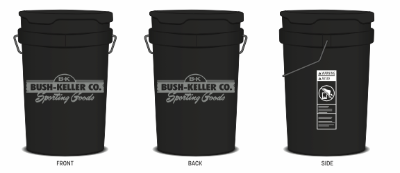 Bush Keller (Champro) 5-Gal Ball Bucket w/ Lid