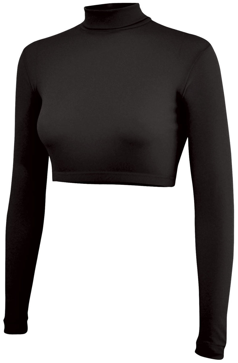 Chasse Long Sleeve Turtleneck Cropped Top