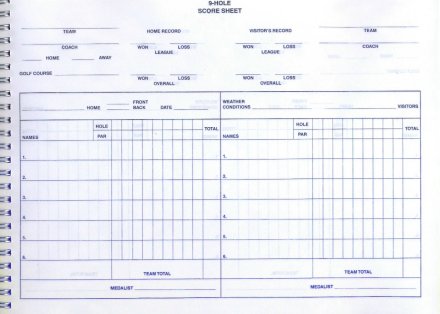 Cam Golf Easy Writer Golf Scorebook