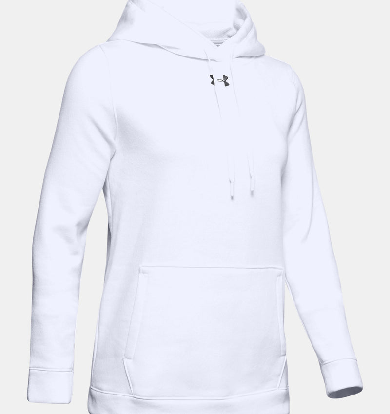 Under Armour womens Rival Fleece Graphic Hoodie, (001) Black / / White,  X-Small at  Women's Clothing store